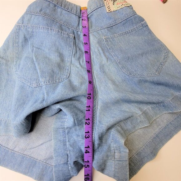 FADED Cotton Denim Shorts Size S or Size M - Picture 10 of 15